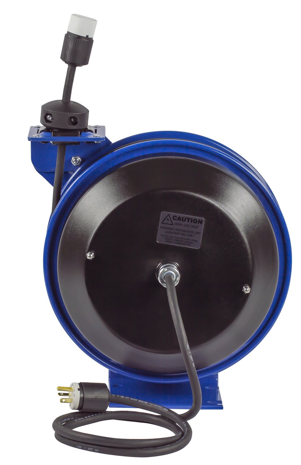 Coxreels PC13-5012-A Heavy Duty Power Cord Reel, 50 ft, Single Receptacle