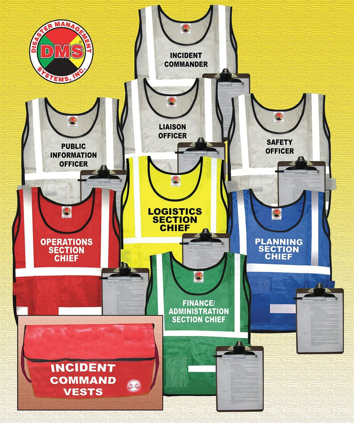 Incident Command Kit, 8 Vests