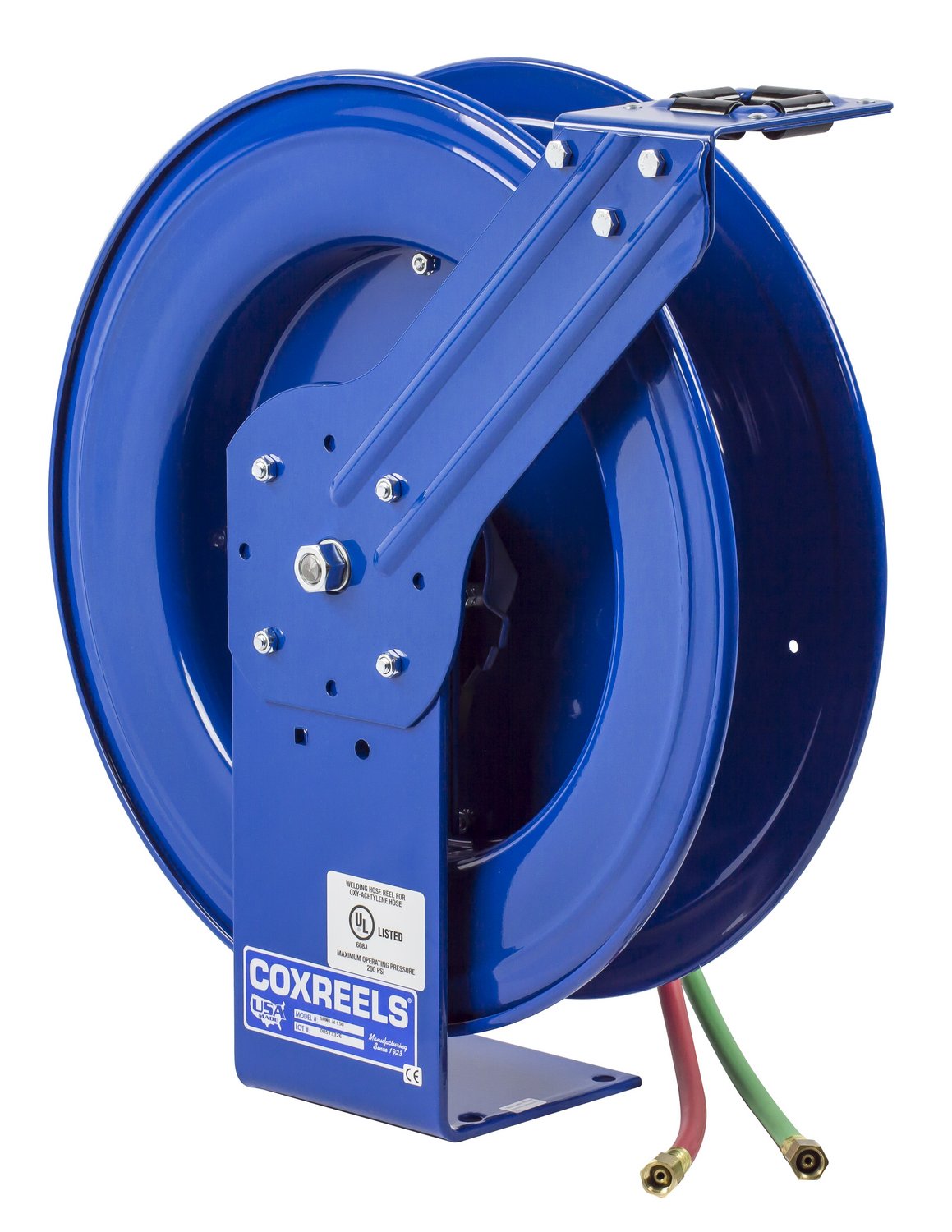 Coxreels Spring-Driven Welding Hose Reel with Hose