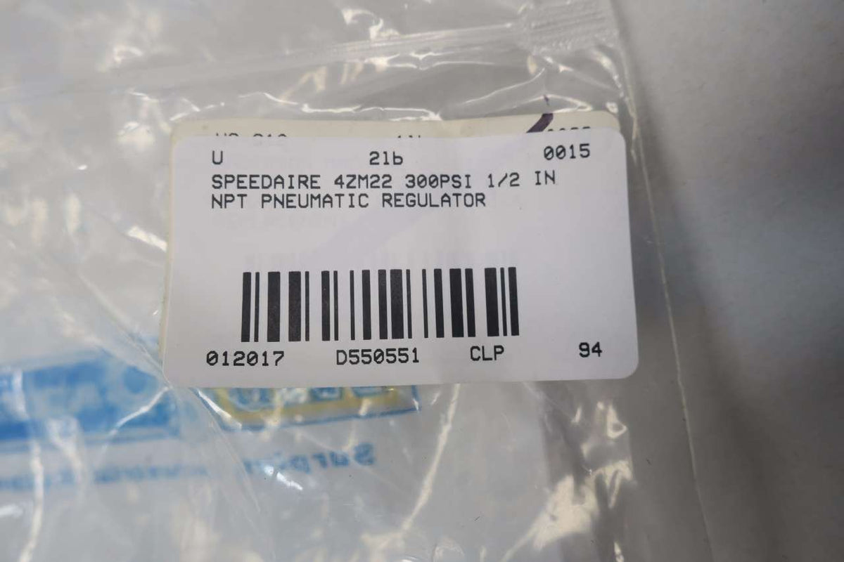 Speedaire 4ZM22 Pneumatic Regulator, 300 PSI, 1/2" NPT