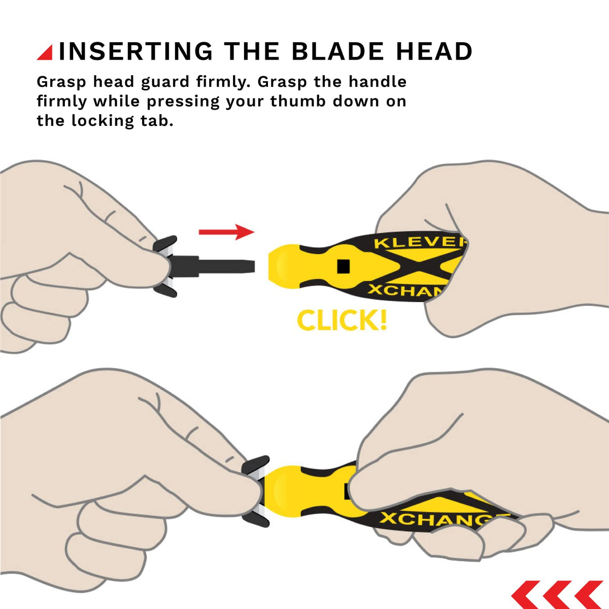 Klever X-Change Replacement Head - (100/pk)