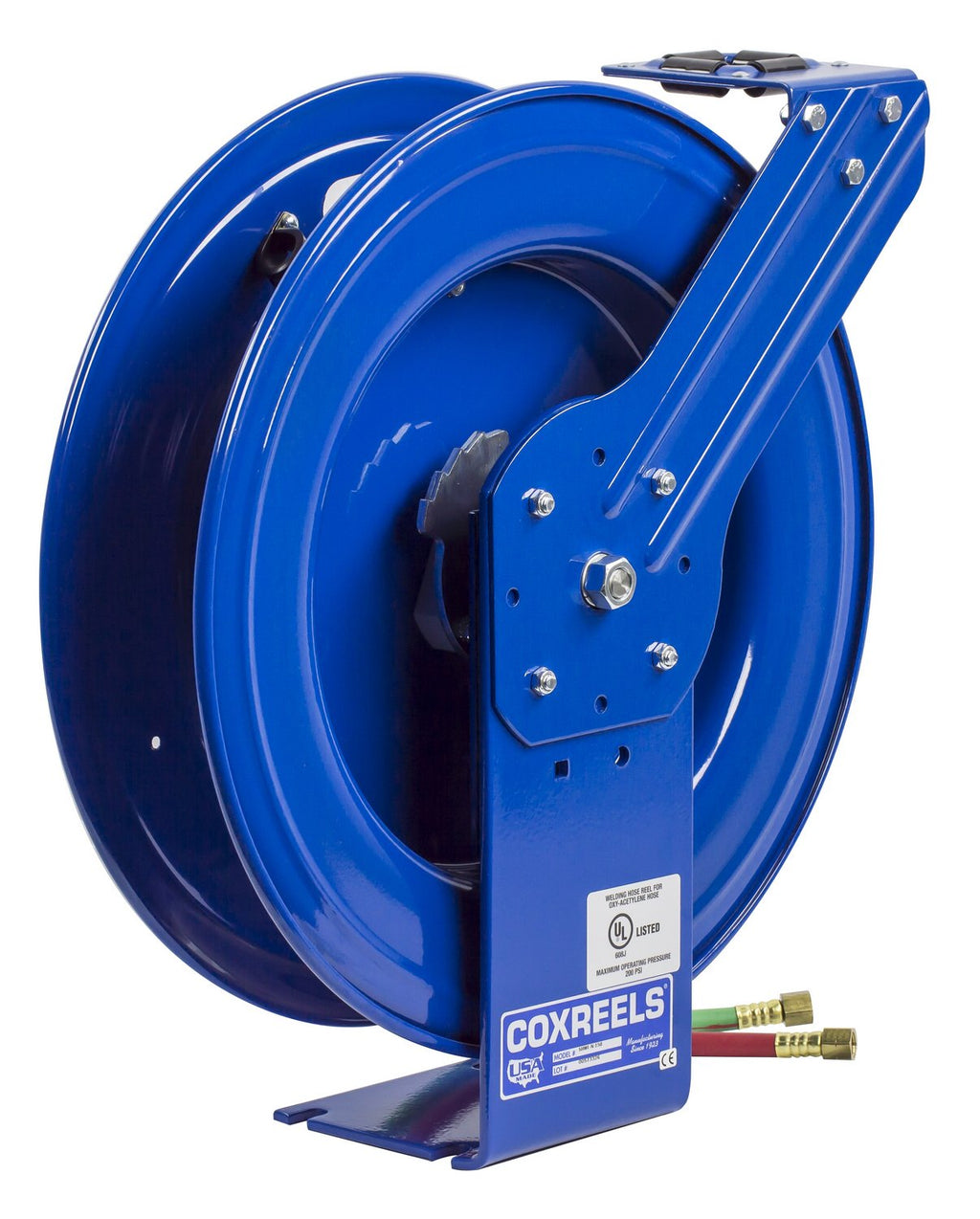 Coxreels Spring-Driven Welding Hose Reel with Hose