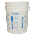 MDMprint Mixing Bucket, 11 7/8 in W x 15 in L, 5 gal, Translucent, Plastic, Mfr: GG468-A