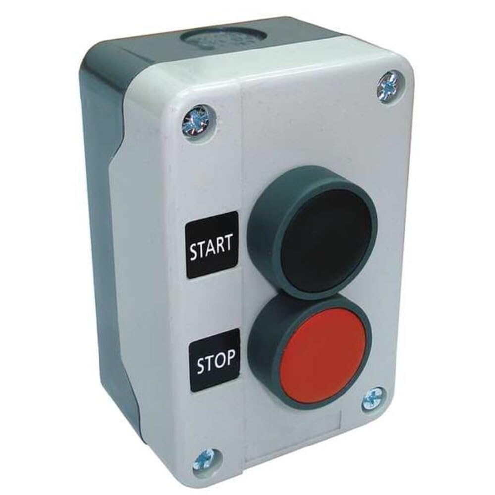 Dayton 32W267 Push Button Control Station, 22mm, Start/Stop, 1NO/1NC