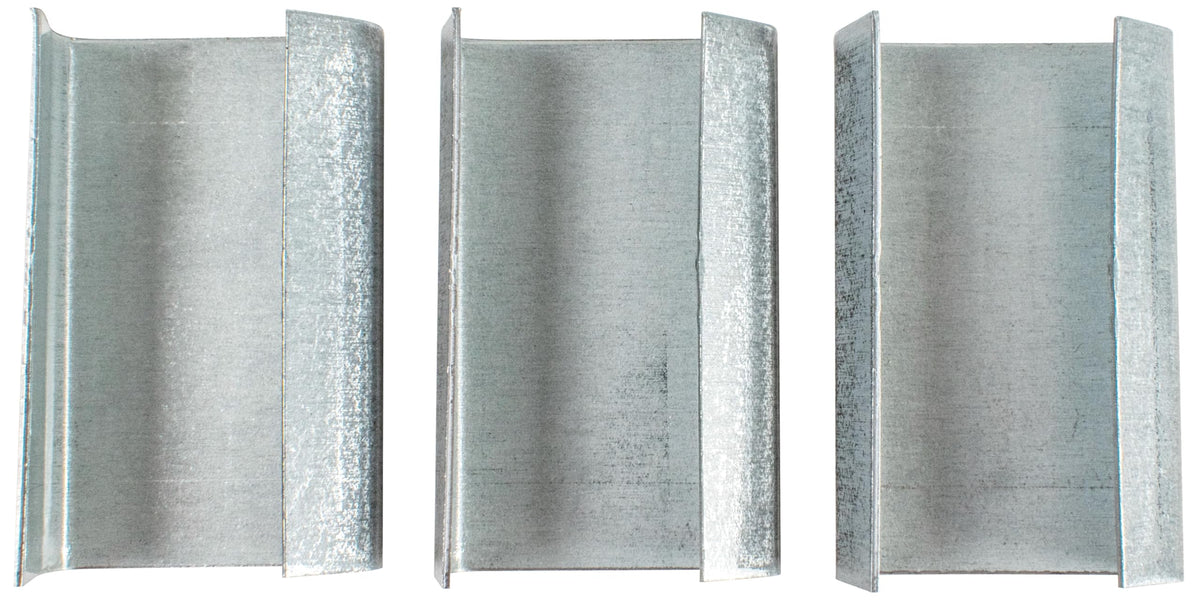 1-1/4" Open Seals for Steel Strapping, S114SO3, Box of 1,000, USA Made
