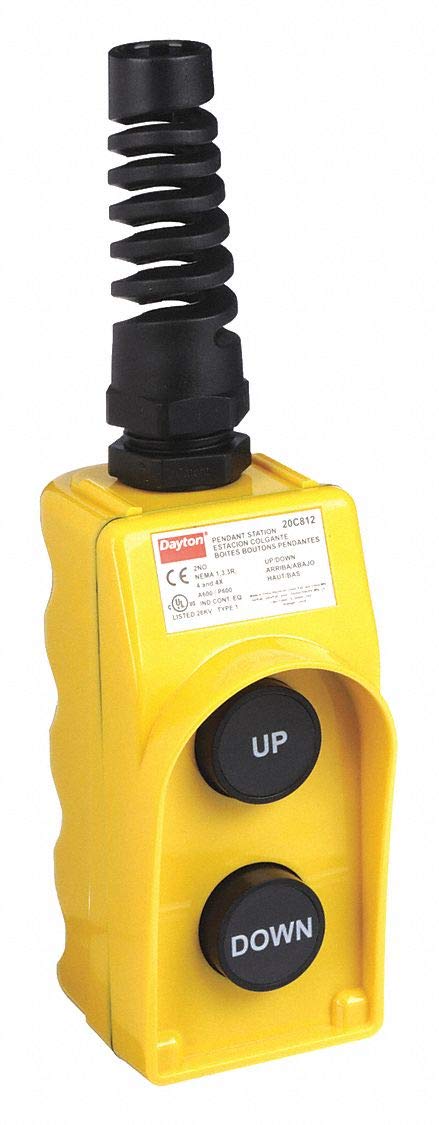 Pendant Station, 2No, Yellow