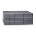 Durham 031-95 Gray Cold Rolled Steel Storage Cabinet, 19"Widthx 11"Height x -36" Length, 24 Drawer