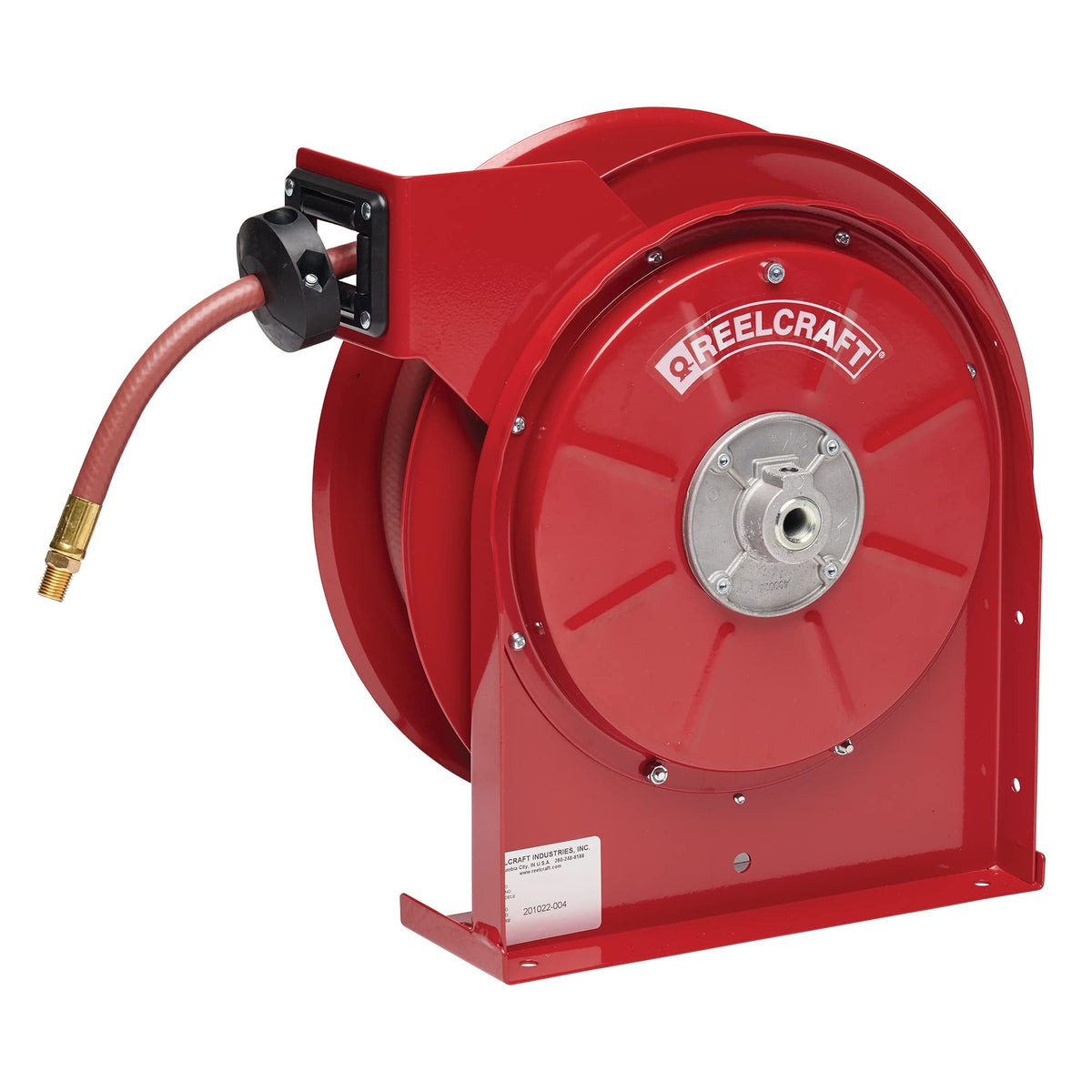 Reelcraft Air/Water Hose Reel, 3/8" x 50 ft, 300 psi, 1/4" NPT(M)
