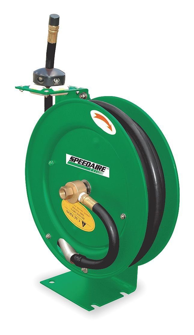 Spring Return Hose Reel,3/8 in ID,50 ft