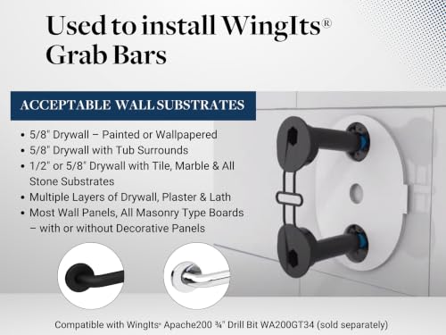 WingIts RC-RESGBW35-2 Structural Grab Bar (Pack of 2)