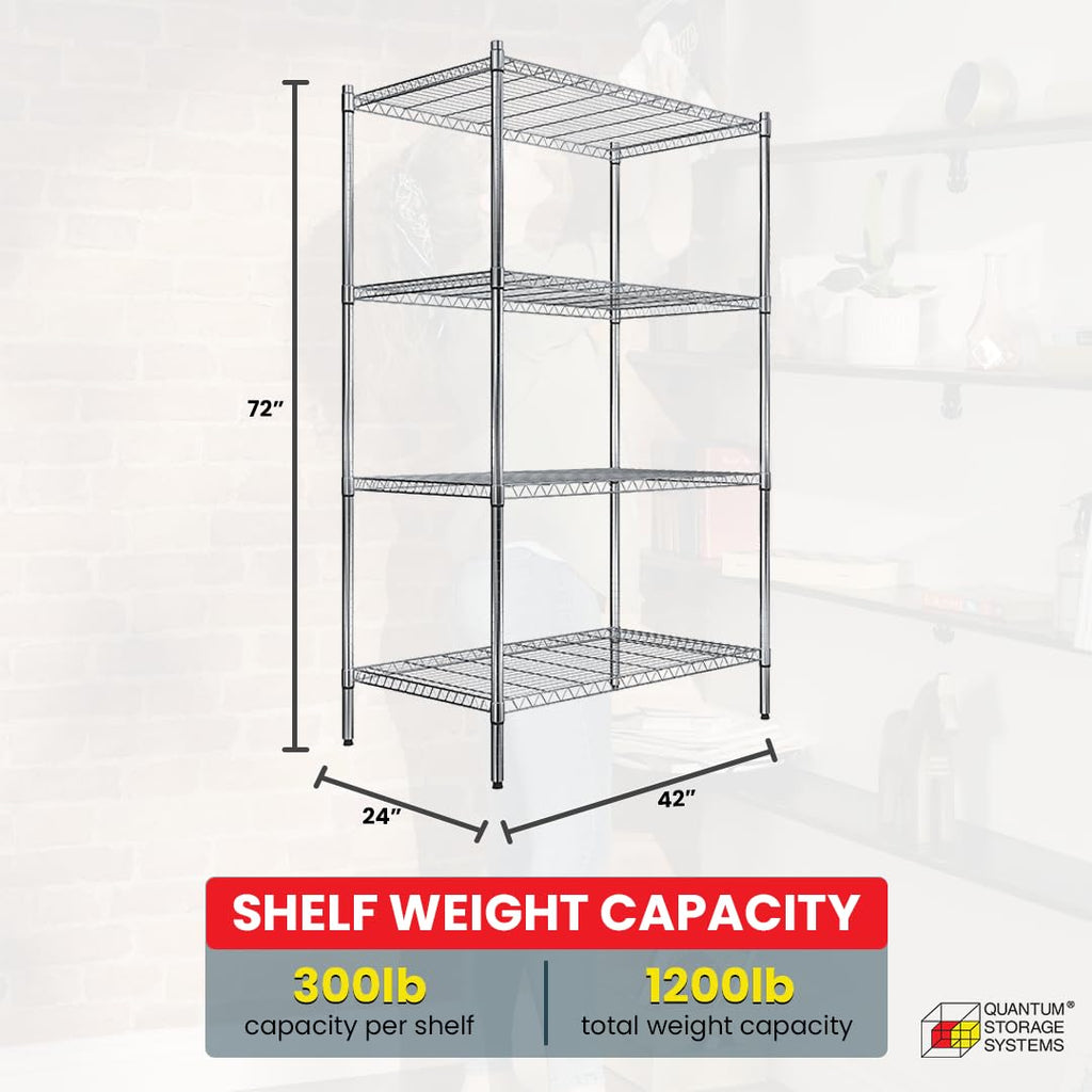 Quantum Storage Systems Wire Adjustable Shelves