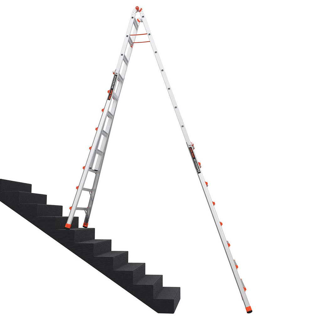 Little Giant Ladders 10109 SkyScraper 300-Pound Duty Rating Adjustable Stepladder, 15-Foot