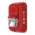 System Sensor Horn Strobe, Marked Fire, Wall or Ceiling