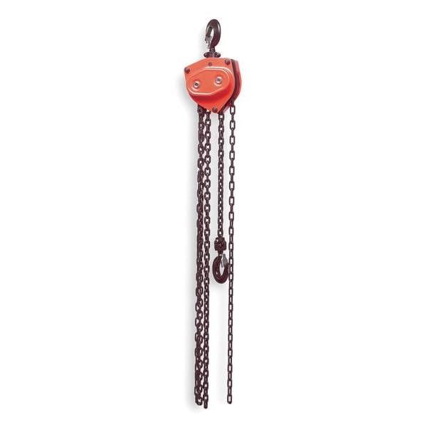 Manual Chain Hoist, 1000 lb., Lift 15 ft.