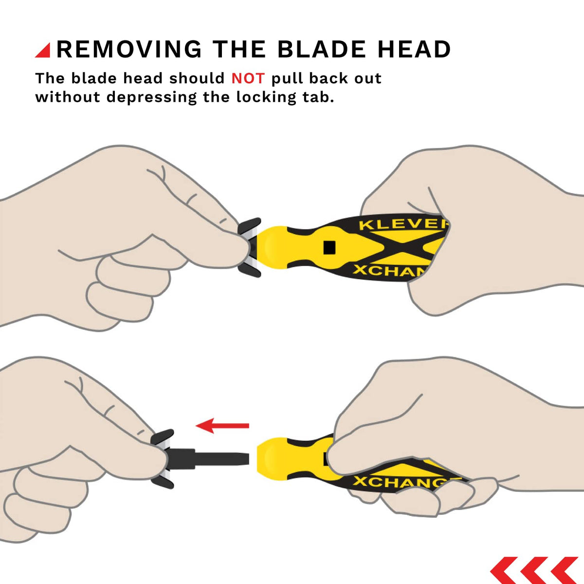 Klever X-Change Replacement Head - (100/pk)