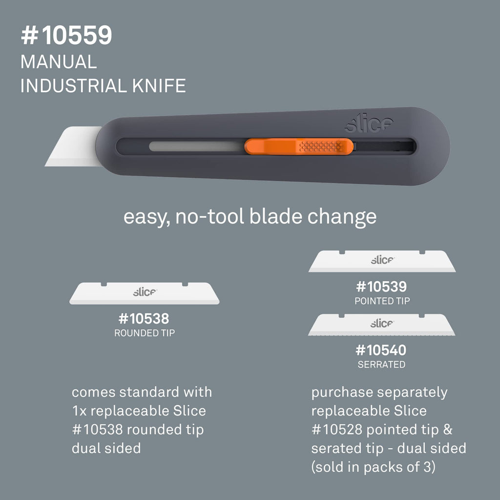 Slice 10560-CS 3" Extra Long Insulation Foam Tool, Designed for Foam Cutting, Finger Friendly