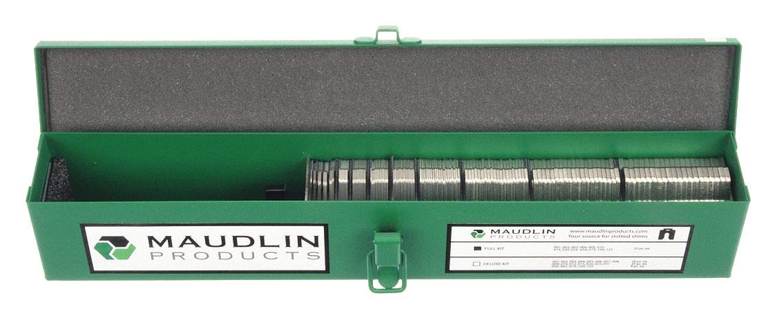 Slotted Shim Assortment A-2 X 2", Stainless Steel, PK260